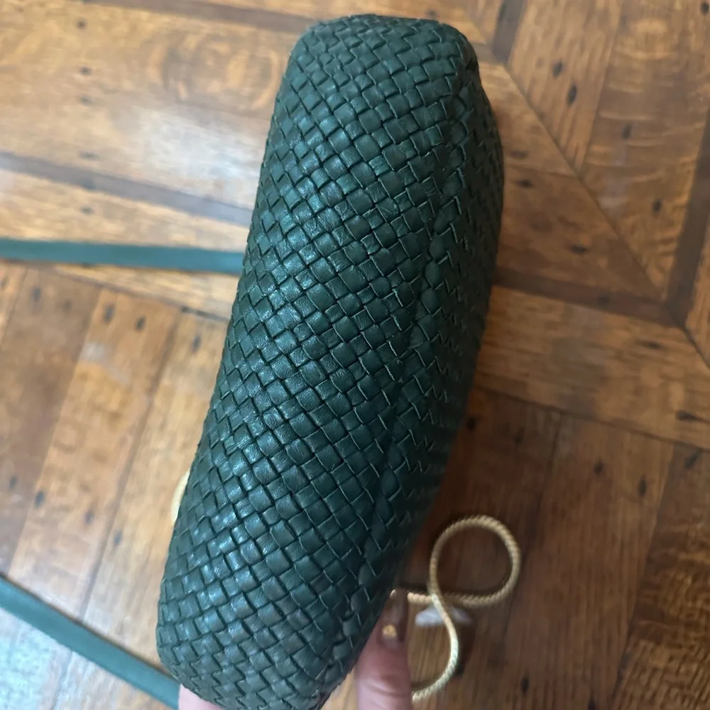 Clare V midi sac woven forest green - Picture 3 of 7